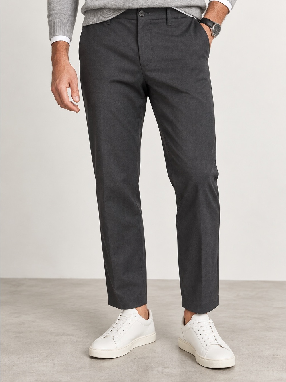 Hart Schaffner Marx Men’s Dress Pants 36x30 Dark Gray Straight Leg Tailored